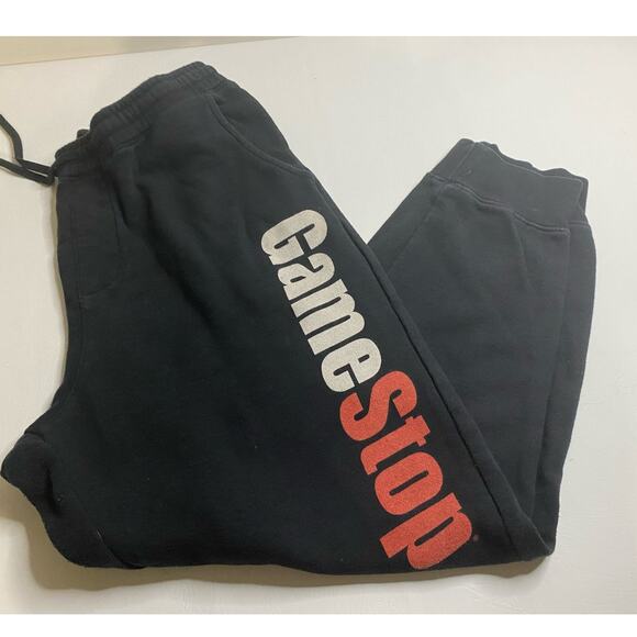 Game Stop Black Joggers Unisex Size XL - Picture 1 of 6
